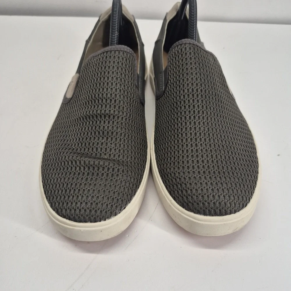 OluKai Lae ahi Shoes Mens 10 Casual Slip On Comfort Sneakers Brown Mesh Low Top
